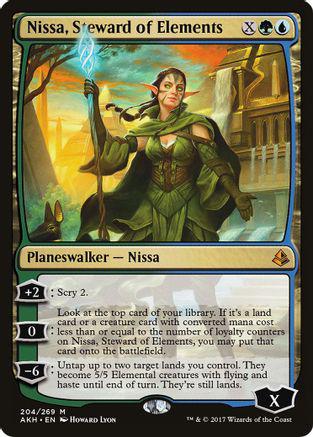 Nissa, Steward of Elements [Foil] #204