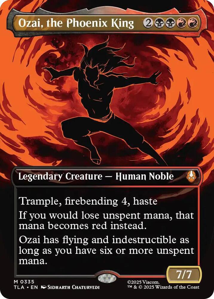 Ozai, The Phoenix King [Borderless Foil] #335
