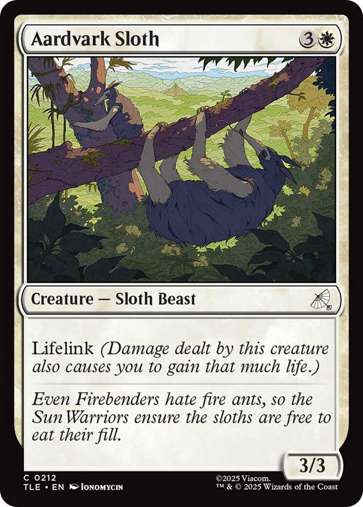 Aardvark Sloth [Foil] #212