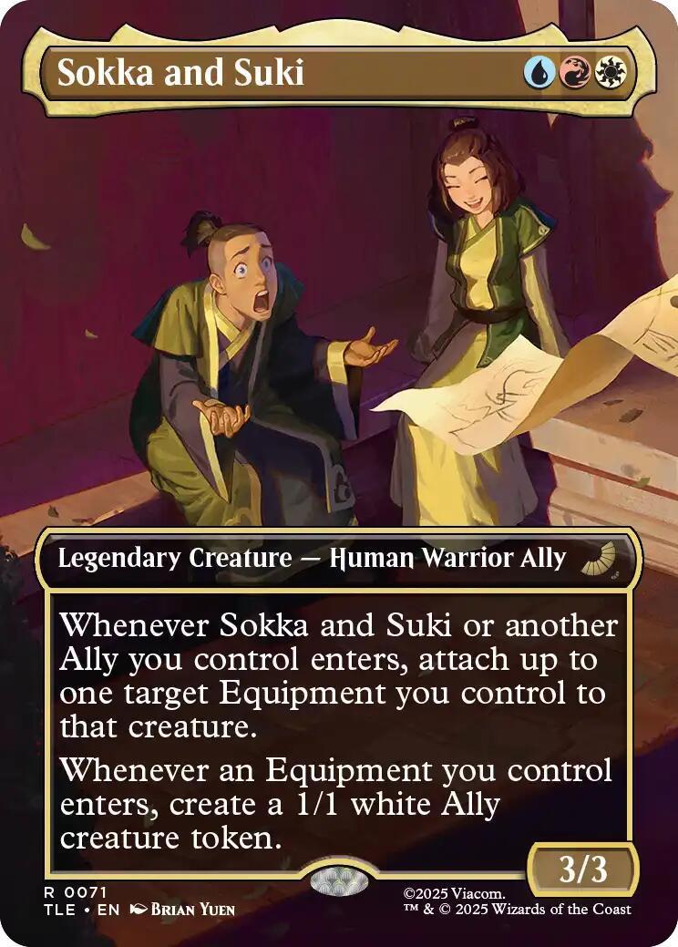 Sokka And Suki [Borderless Foil] #71