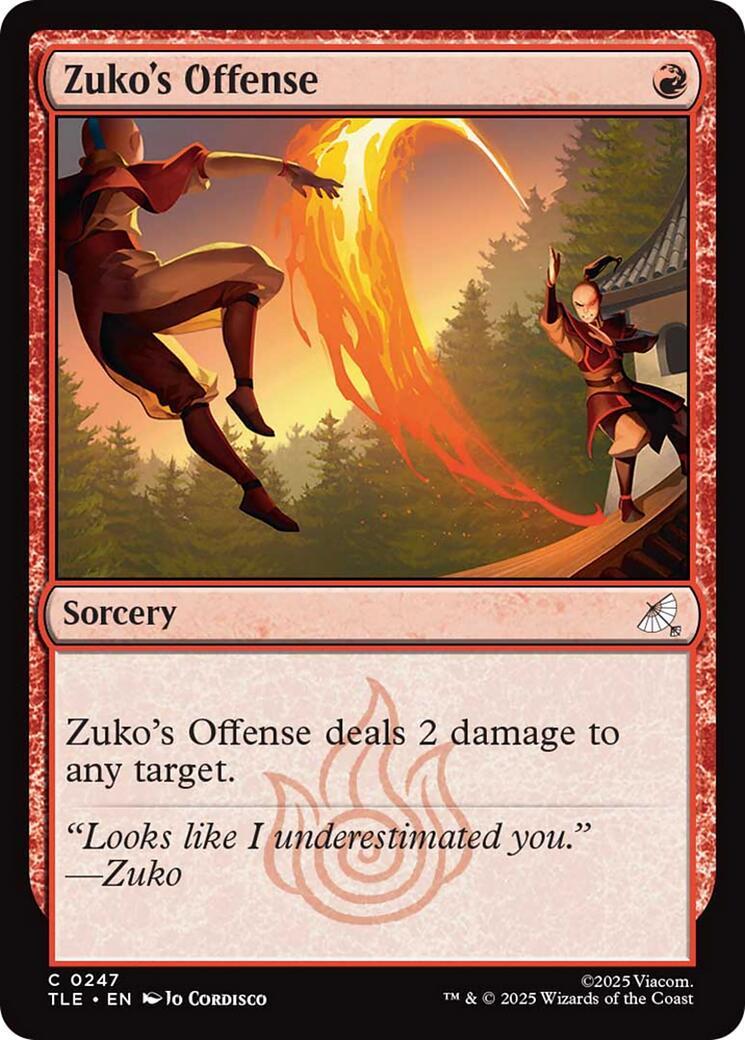 Zuko's Offense [Foil] #247