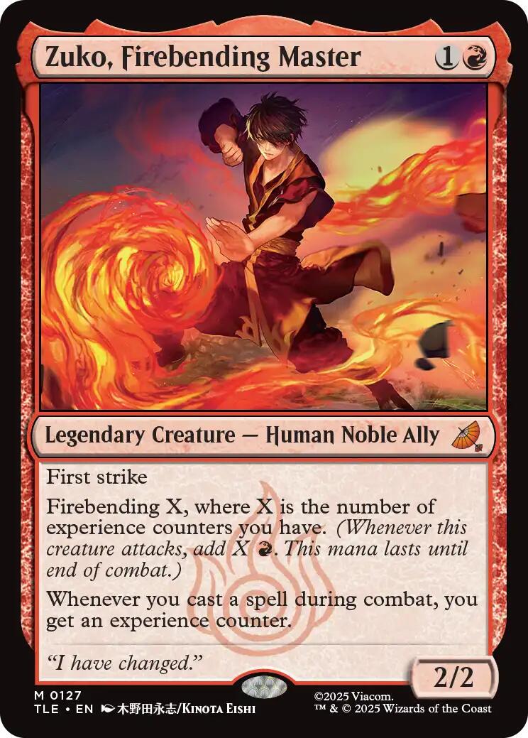 Zuko, Firebending Master #127