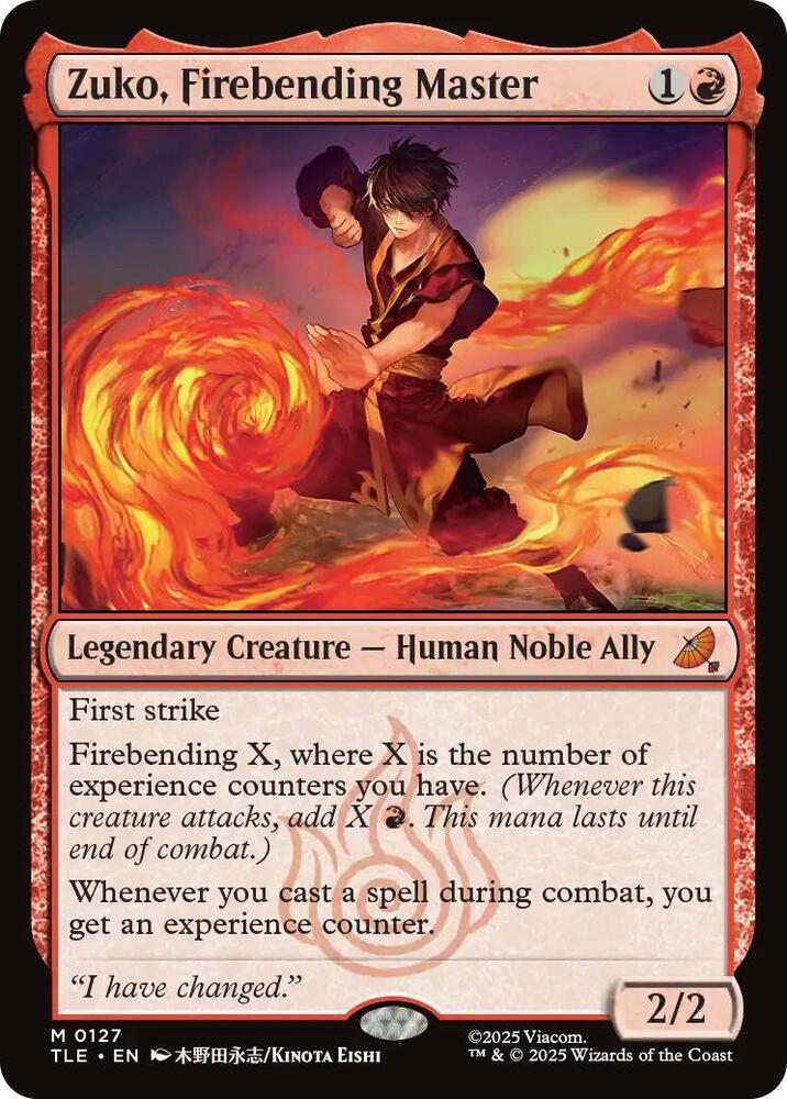 Zuko, Firebending Master [Foil] #127