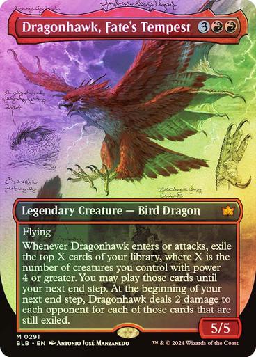Dragonhawk, Fate's Tempest [Borderless Foil] #291