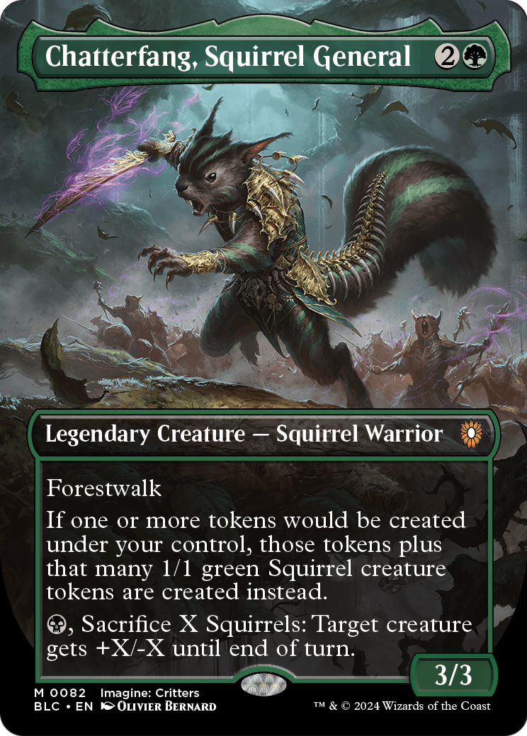 Chatterfang, Squirrel General [Borderless Foil] #82