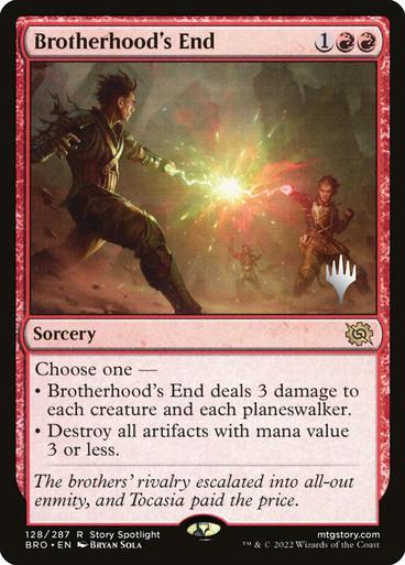 Brotherhood's End [Planeswalker Stamped] #128