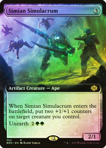 Simian Simulacrum [Extended Art Foil] #352