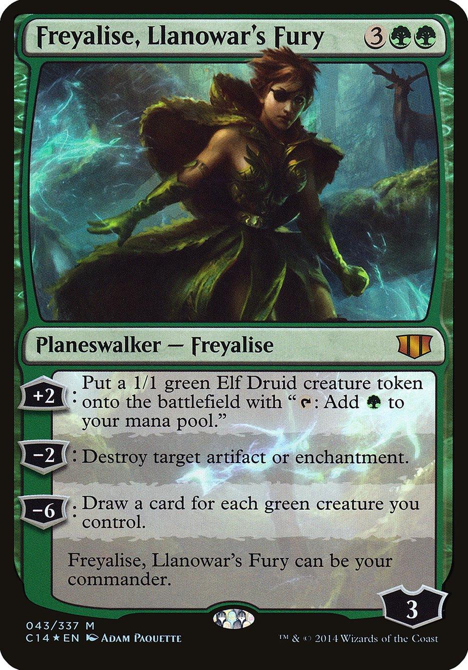 Freyalise, Llanowar's Fury [Oversized]