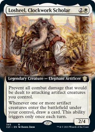 Losheel, Clockwork Scholar [Extended Art]