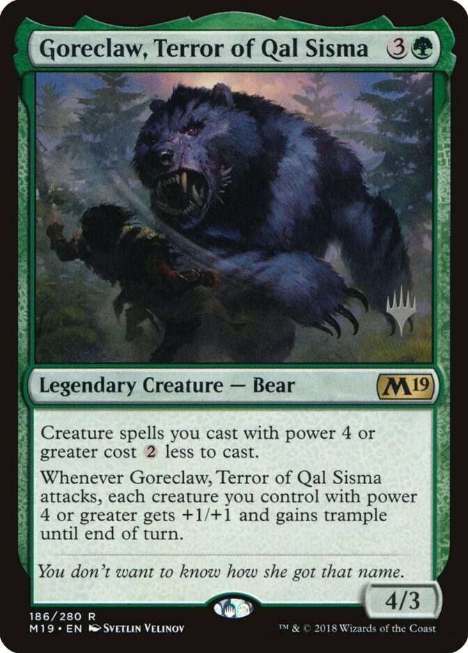 Goreclaw, Terror Of Qal Sisma [Planeswalker Stamped] #186