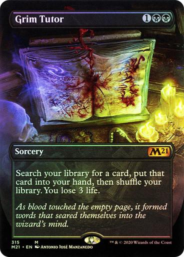 Grim Tutor [Extended Art Foil] #315