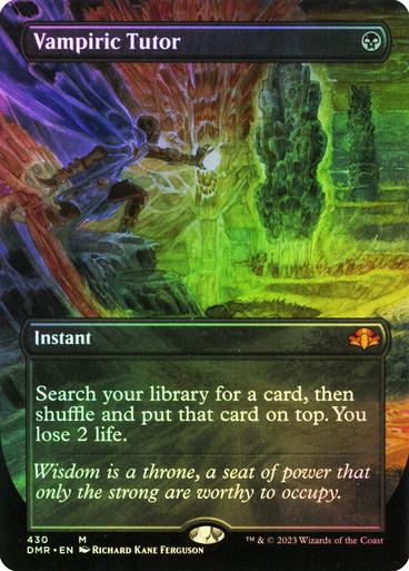 Vampiric Tutor [Borderless Foil] #430