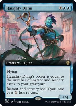 Haughty Djinn [Extended Art Foil] #394