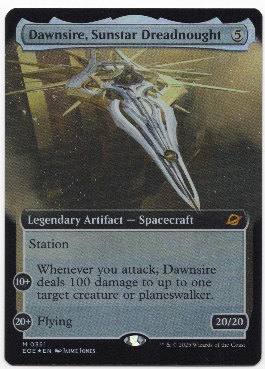 Dawnsire, Sunstar Dreadnought [Extended Art Foil] #351