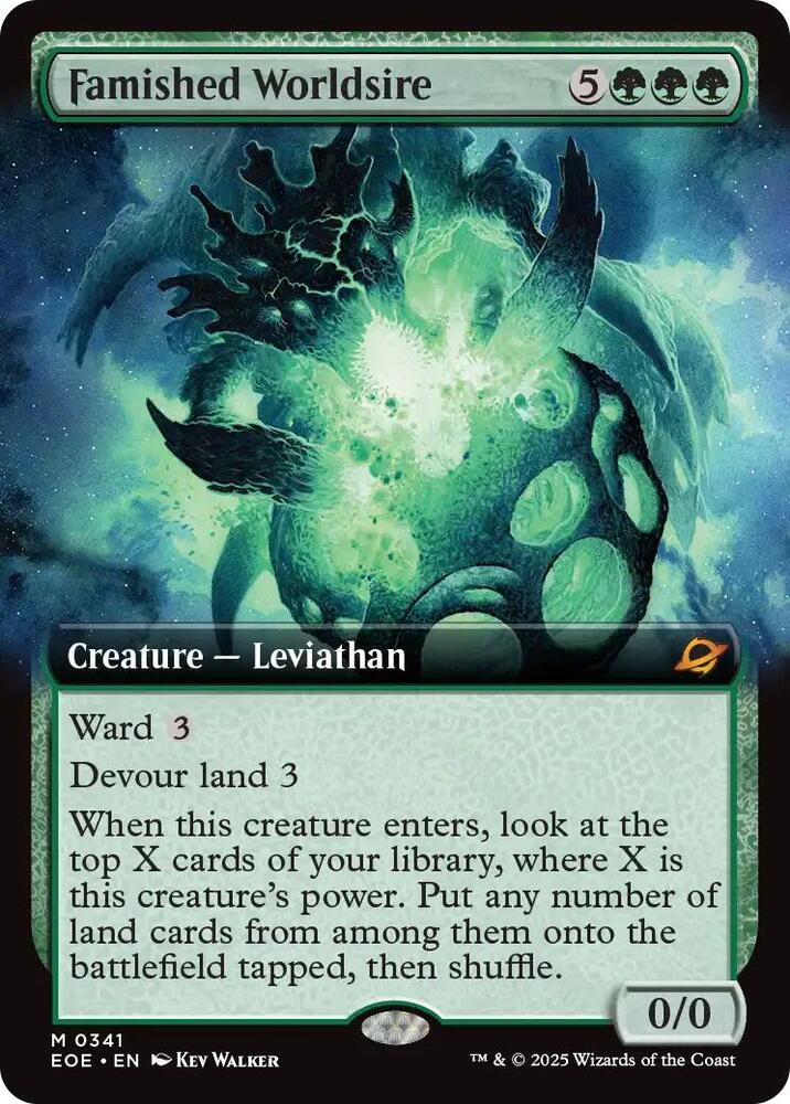Famished Worldsire [Extended Art Foil] #341