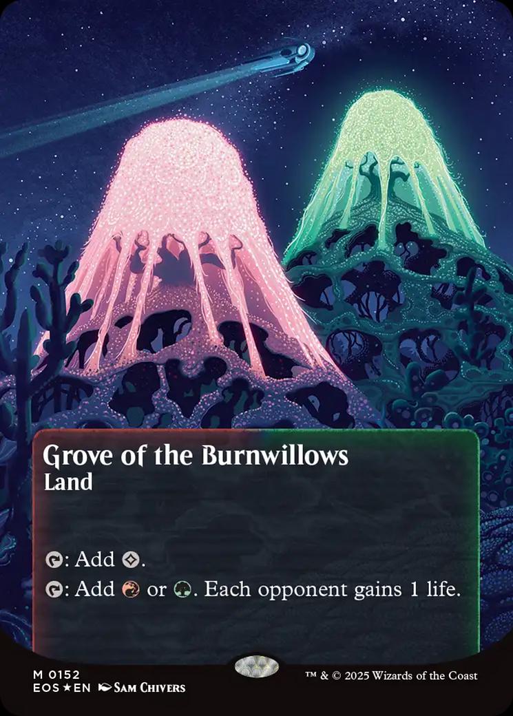 Grove of the Burnwillows [Galaxy Foil Borderless Poster] #152