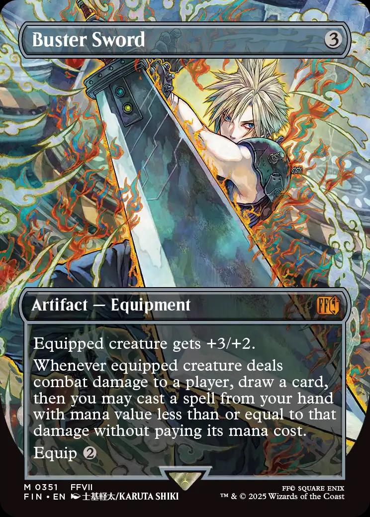 Buster Sword [Borderless Foil] #351