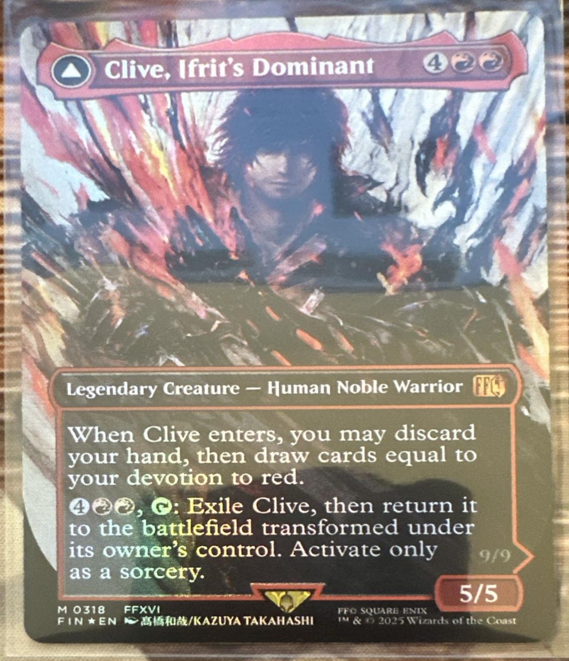 Clive, Ifrit's Dominant [Borderless Foil] #318