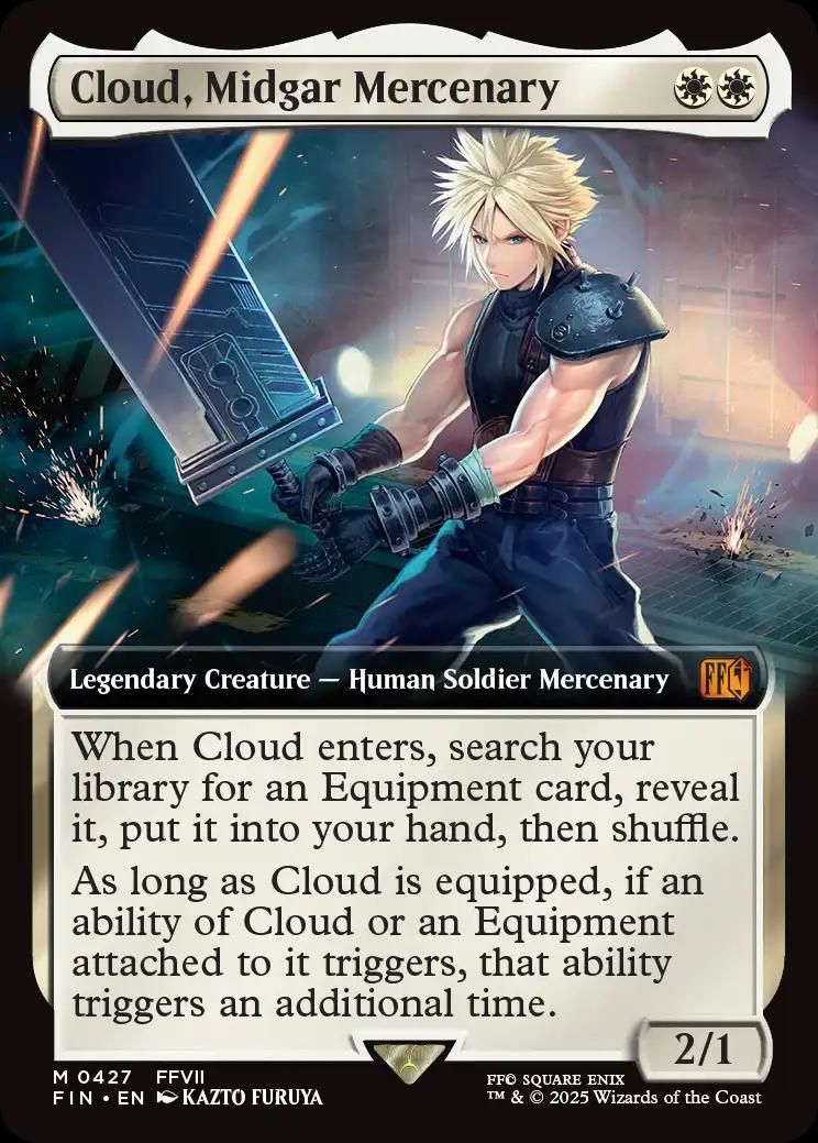 Cloud, Midgar Mercenary [Extended Art Foil] #427