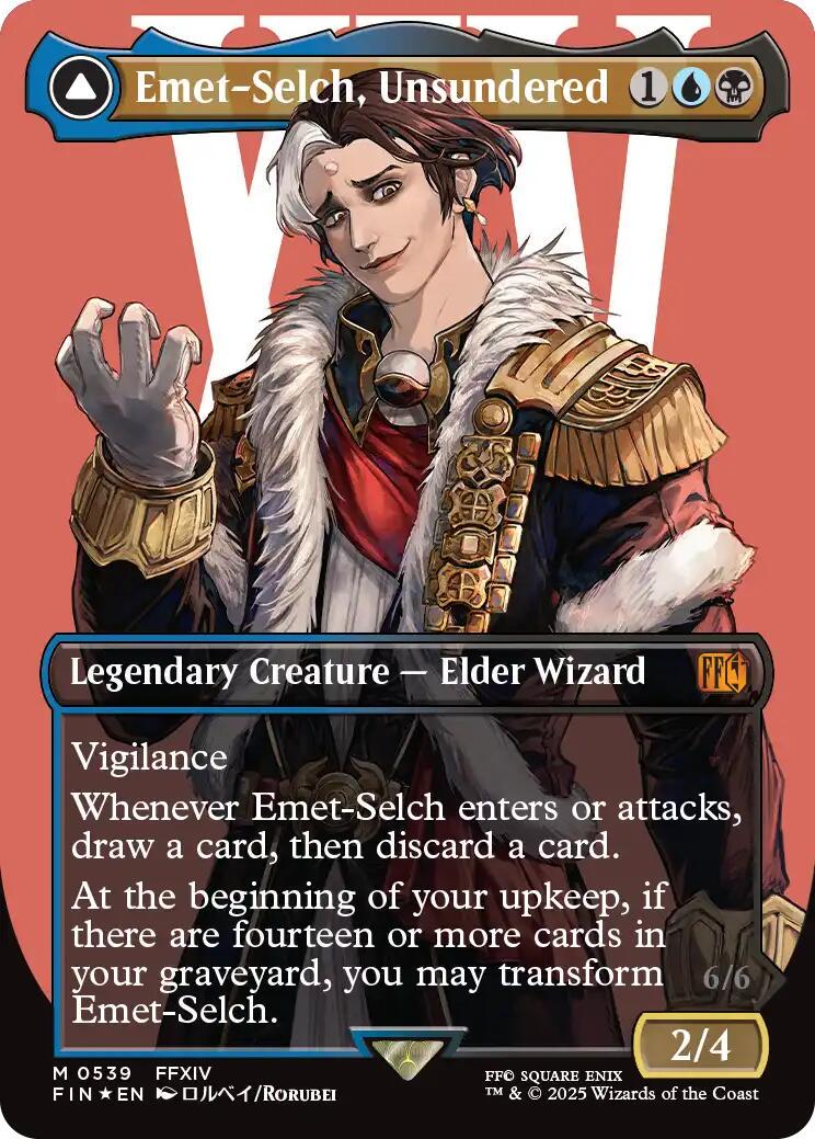 Emet-Selch, Unsundered [Borderless Surge Foil] #539