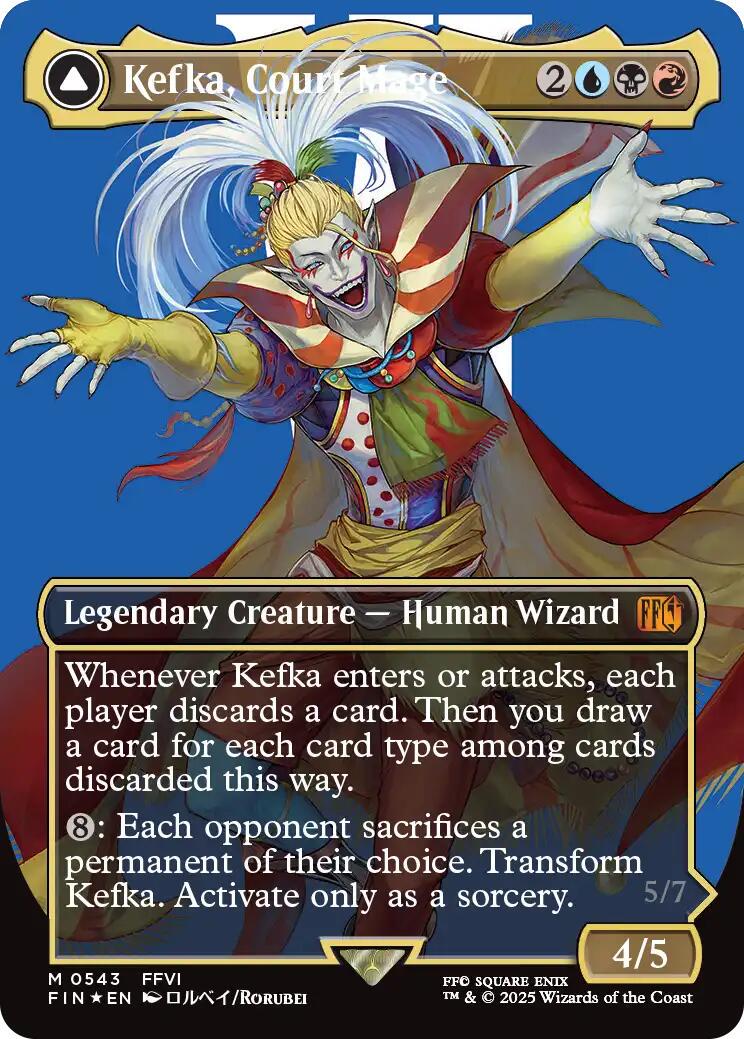 Kefka, Court Mage [Borderless Surge Foil] #543