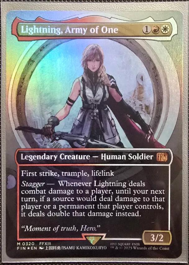 Lightning, Army of One [Borderless Foil] #320