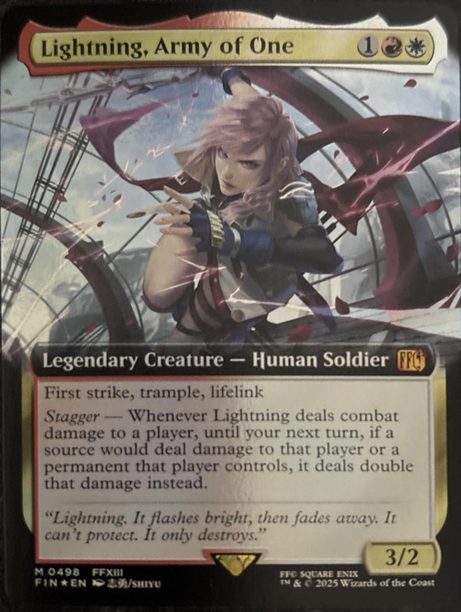 Lightning, Army of One [Extended Art Foil] #498