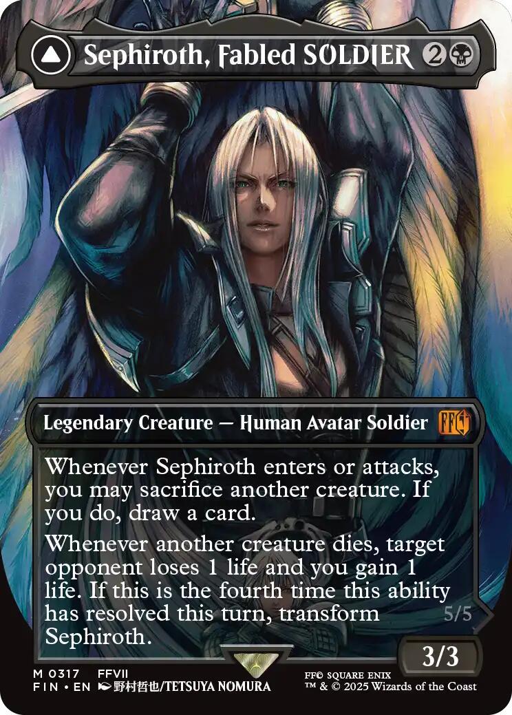 Sephiroth, Fabled SOLDIER [Borderless] #317