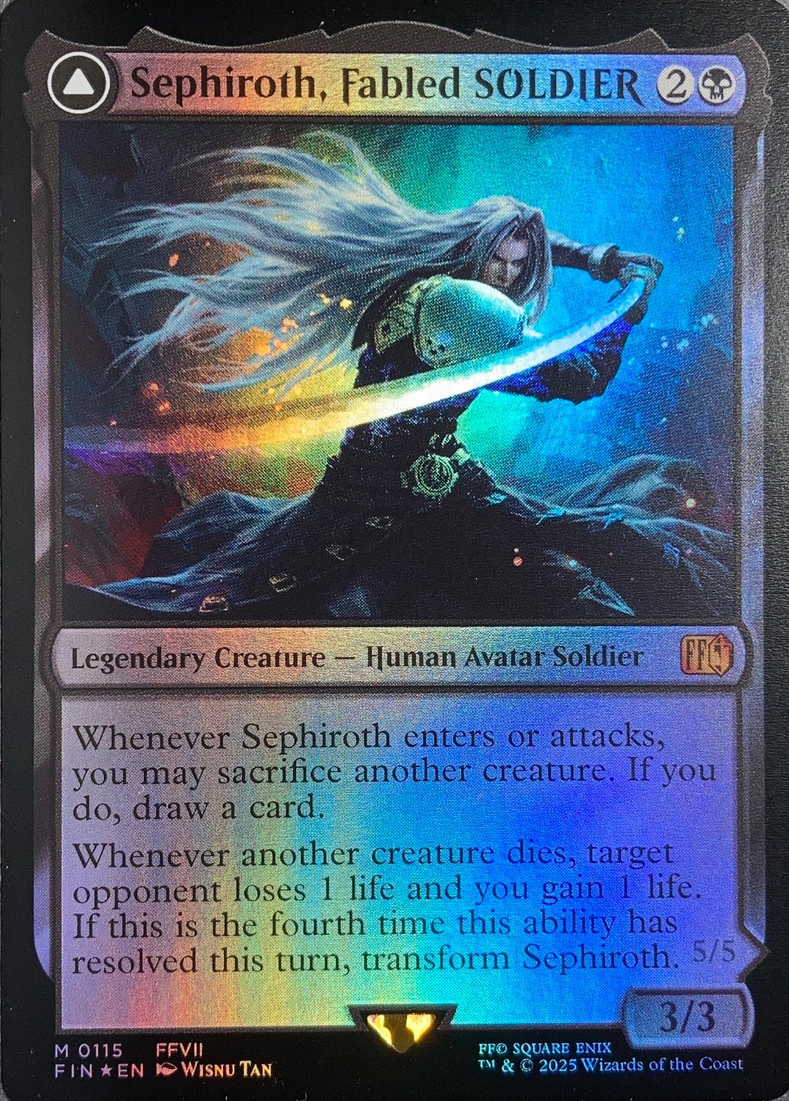 Sephiroth, Fabled SOLDIER [Foil] #115