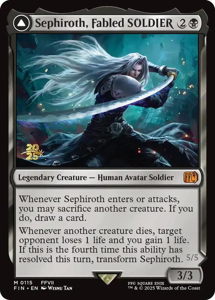 Sephiroth, Fabled SOLDIER [Prerelease] #115