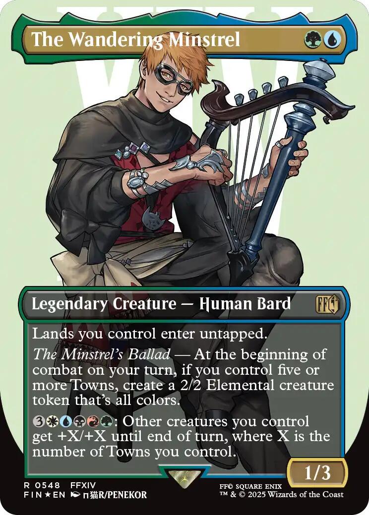 The Wandering Minstrel [Borderless Surge Foil] #548