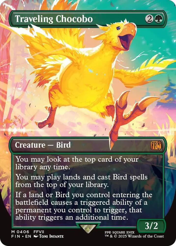 Traveling Chocobo [Borderless Foil] #406