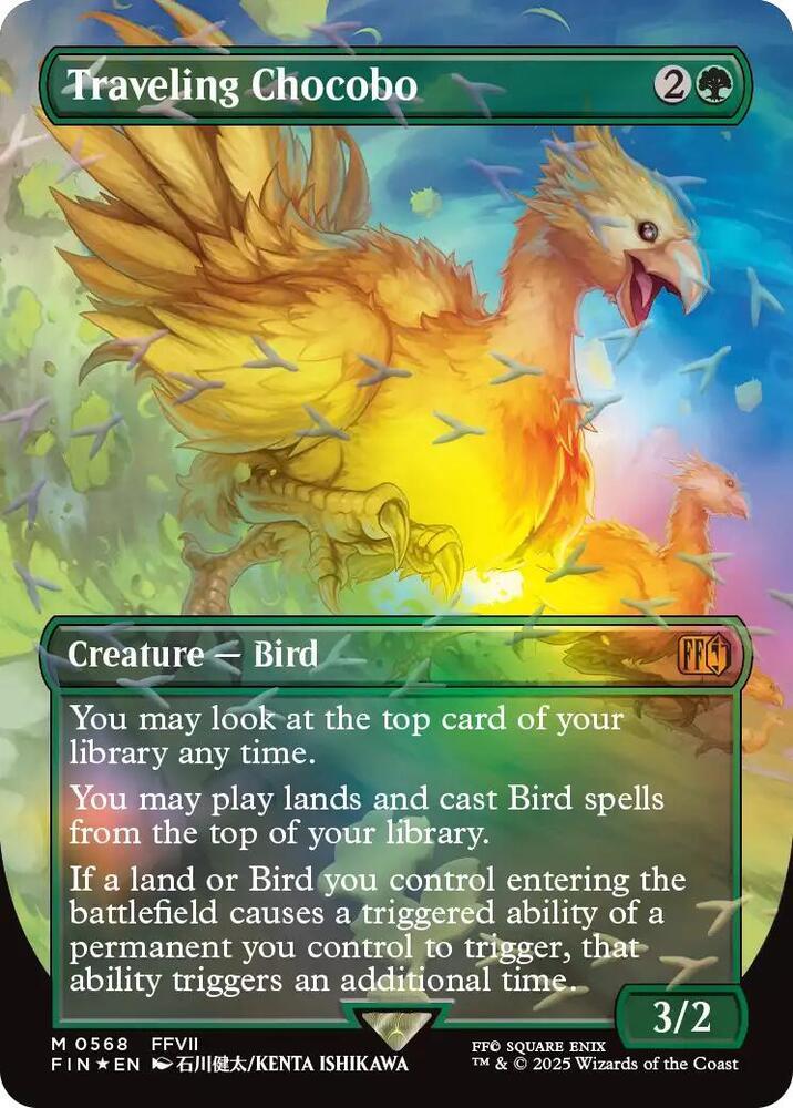 Traveling Chocobo [Borderless Foil] #568