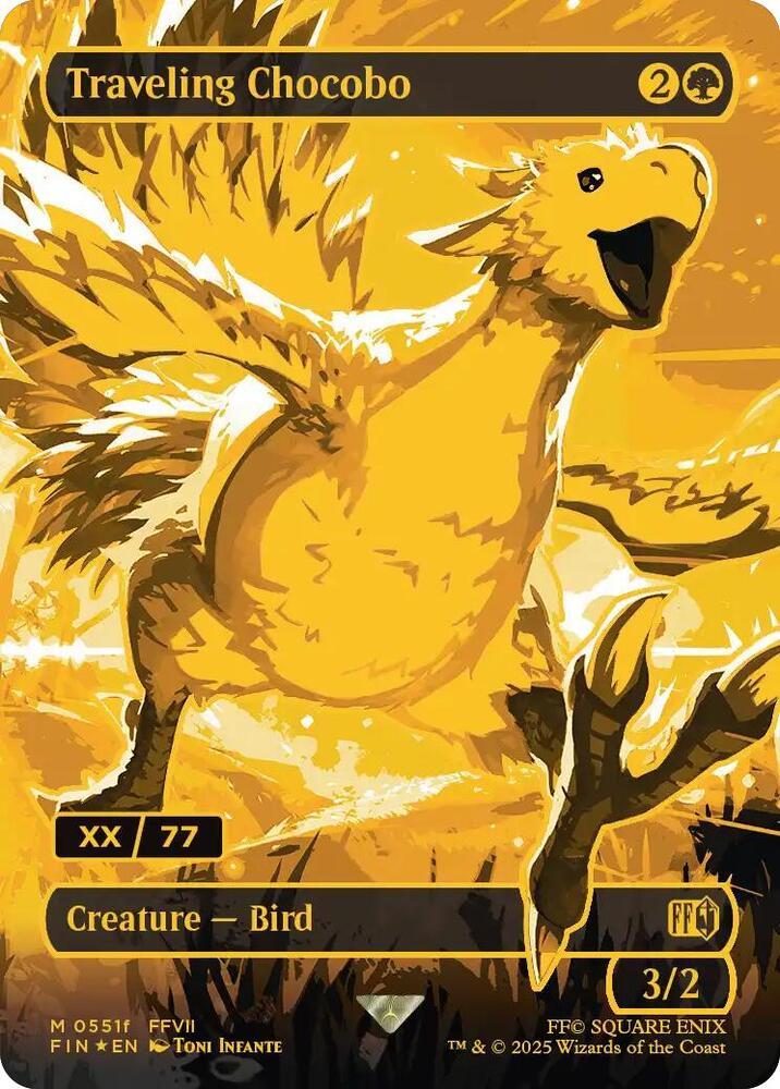 Traveling Chocobo [Borderless Gold Serialized] #551F
