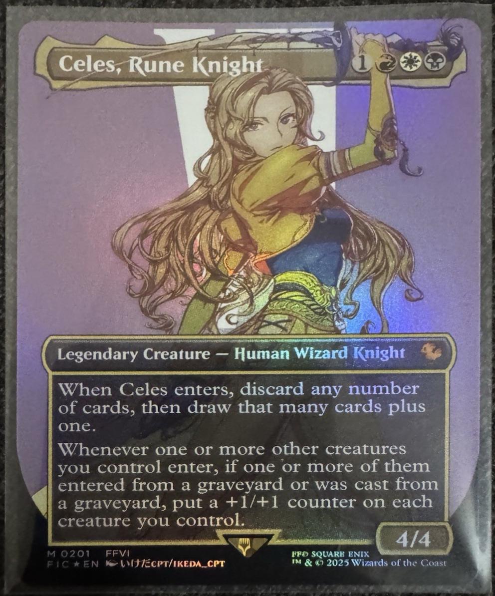 Celes, Rune Knight [Borderless Foil] #201