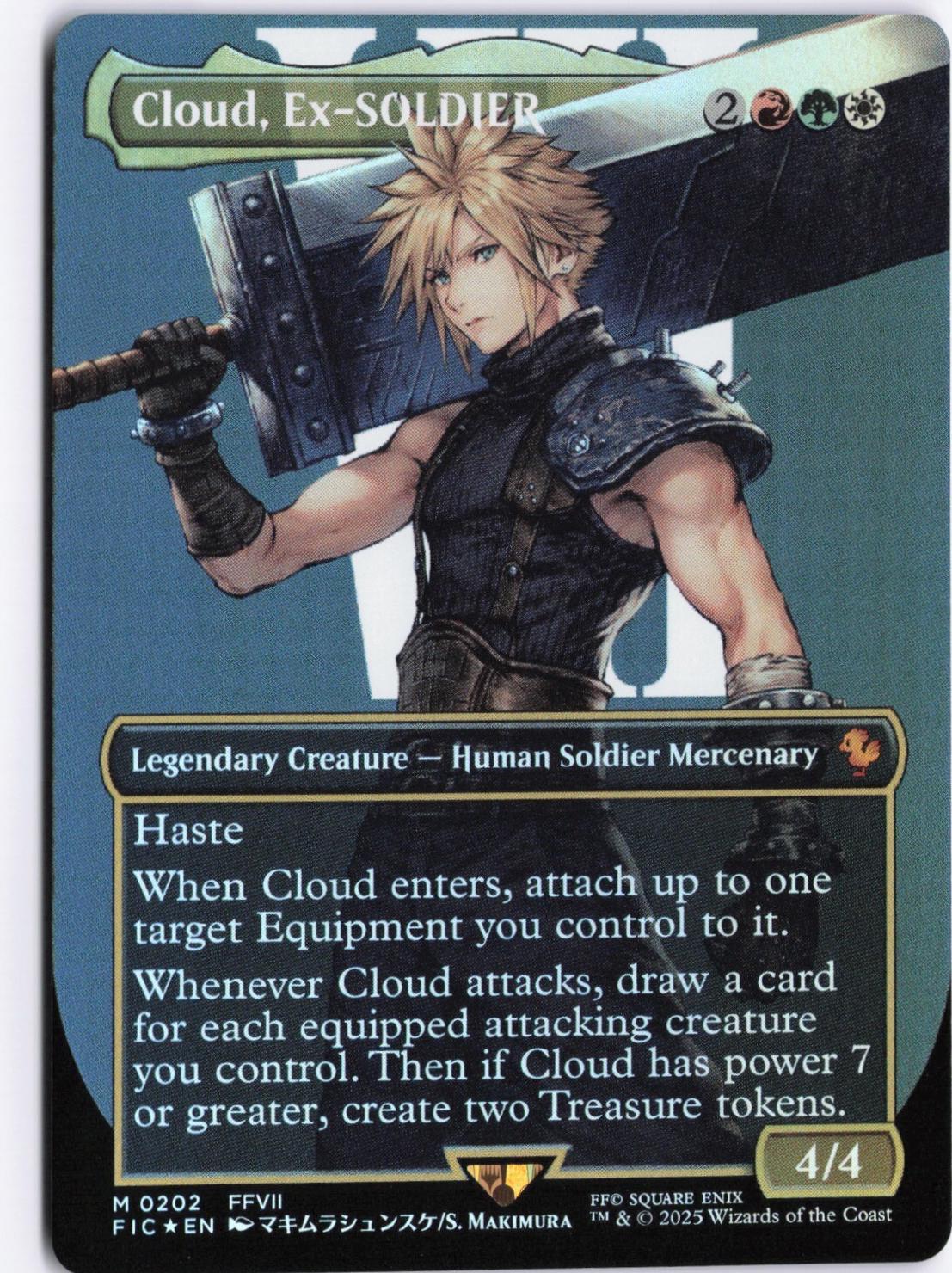 Cloud, Ex-SOLDIER [Borderless Foil] #202