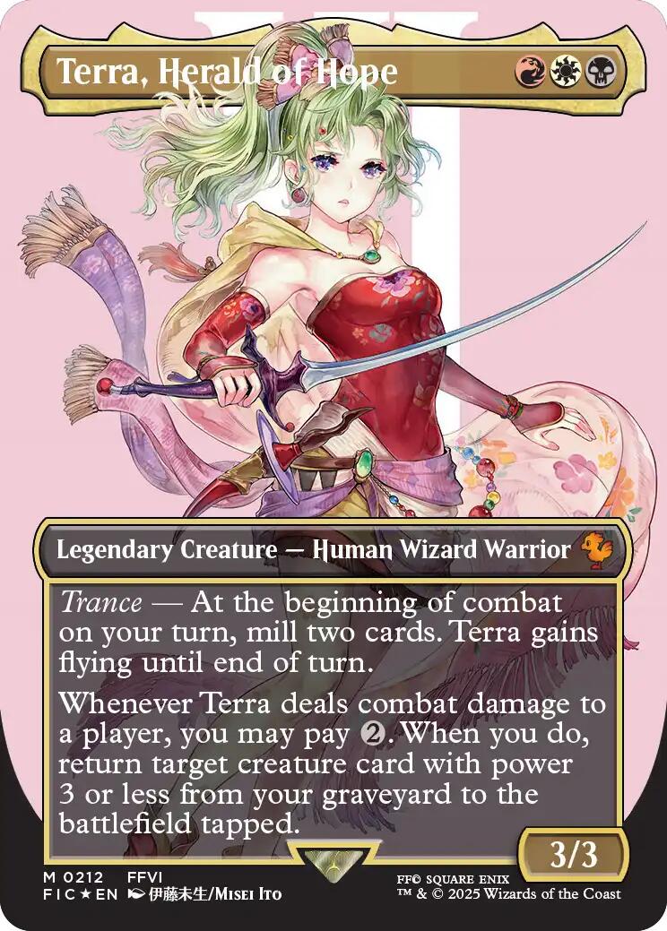 Terra, Herald of Hope [Borderless Surge Foil] #212