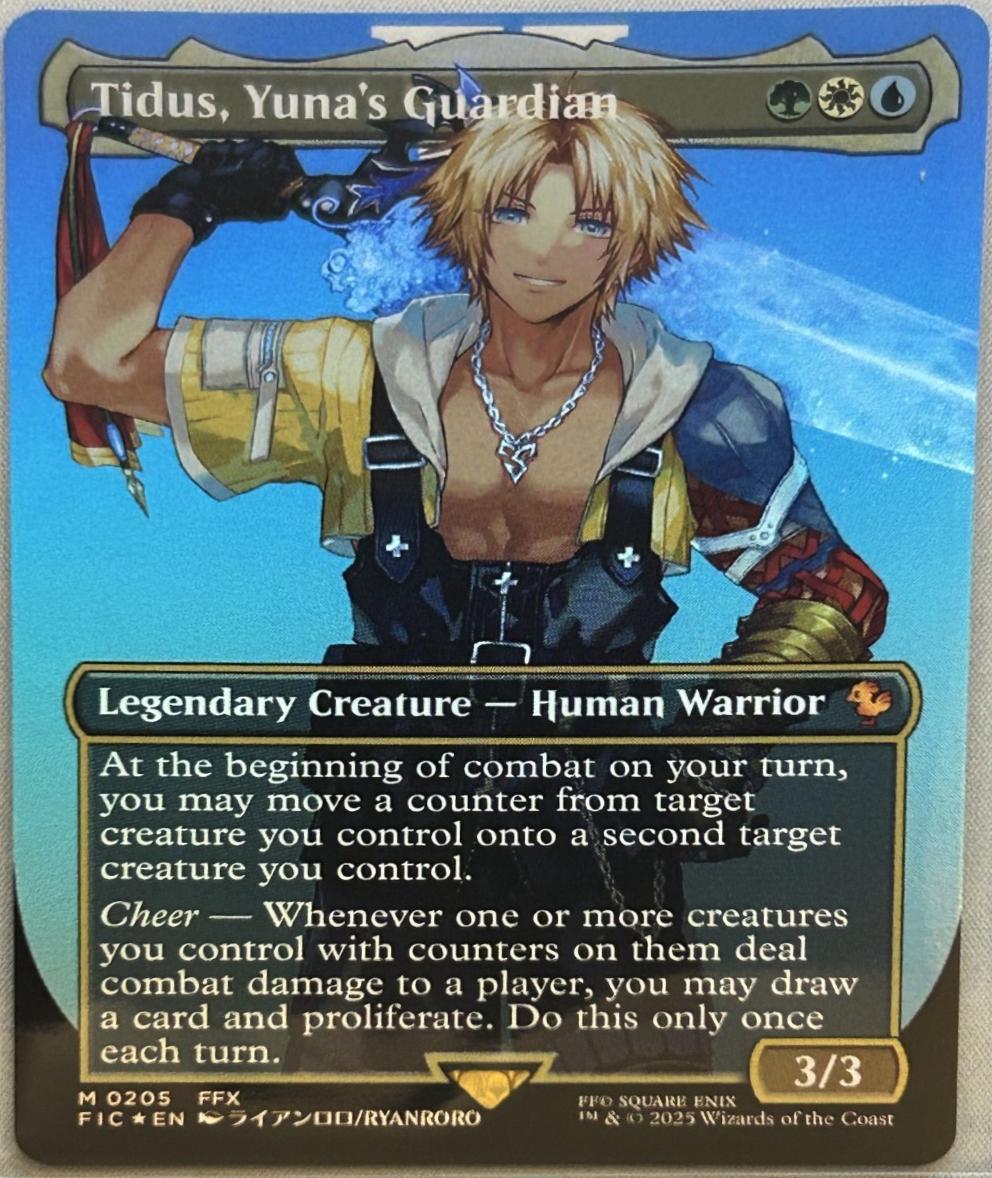Tidus, Yuna's Guardian [Borderless Foil] #205