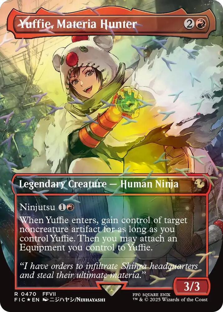 Yuffie, Materia Hunter [Borderless Foil] #470