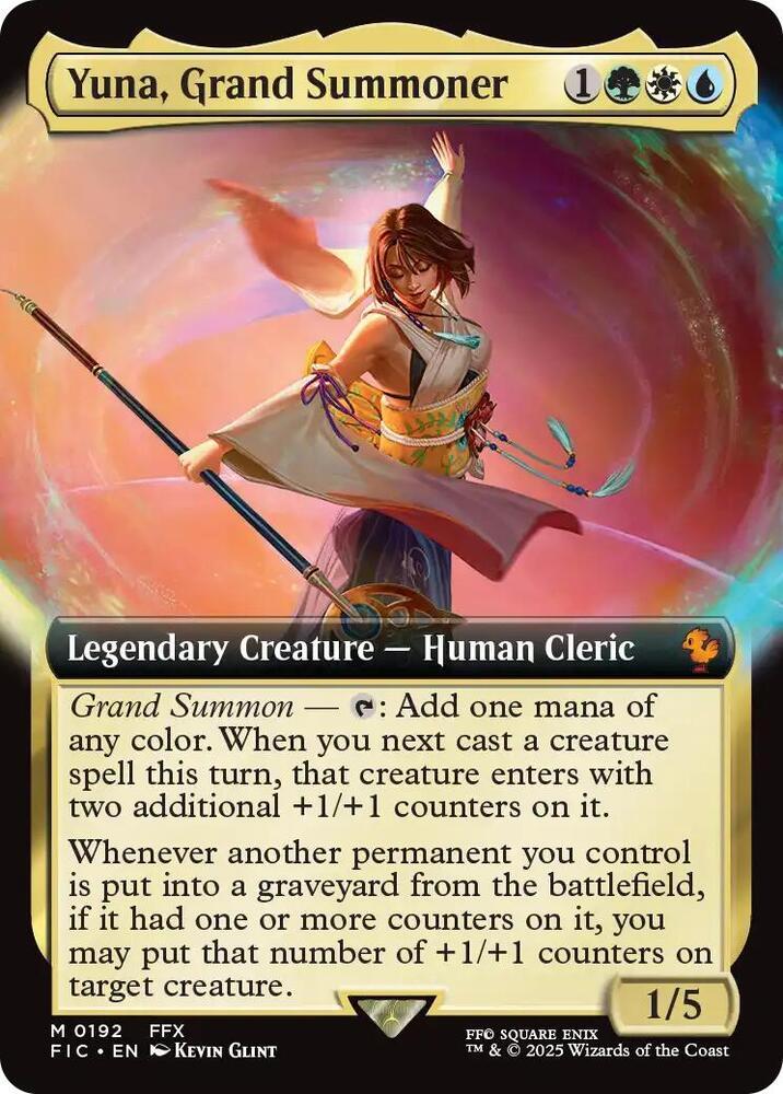 Yuna, Grand Summoner [Extended Art Foil] #192