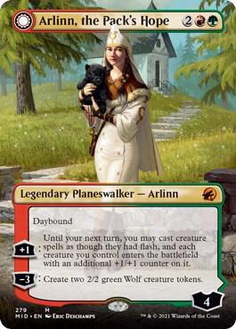 Arlinn, the Pack's Hope & Arlinn, the Moon's Fury [Borderless] #279