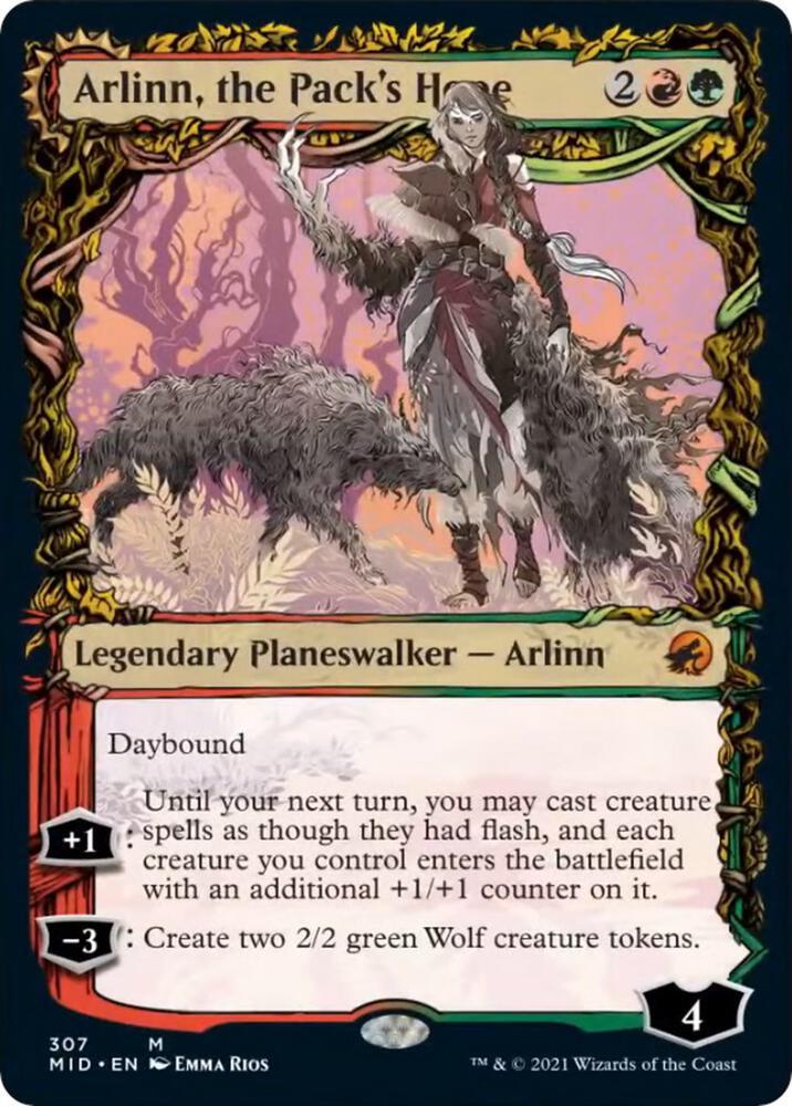 Arlinn, the Pack's Hope & Arlinn, the Moon's Fury [Showcase] #307