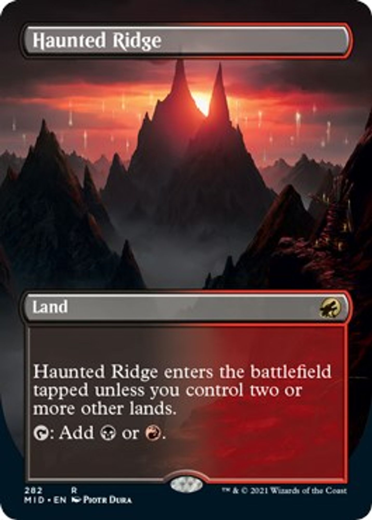 Haunted Ridge [Borderless Foil] #282