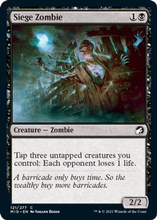 Siege Zombie [Foil] #121