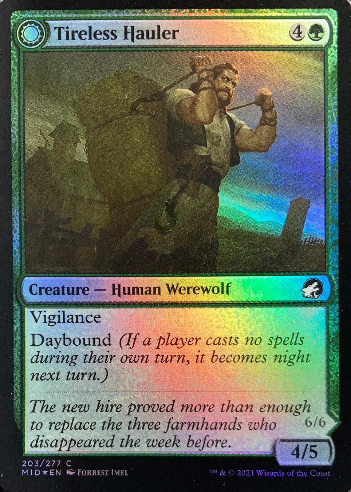 Tireless Hauler & Dire-Strain Brawler [Foil] #203