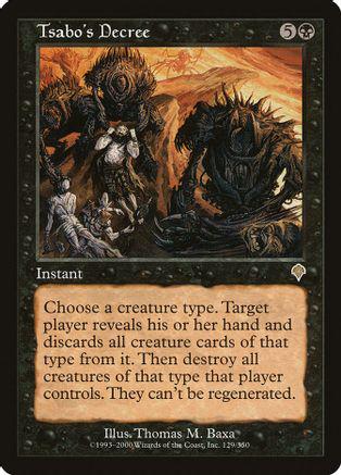 Tsabo's Decree [Foil]