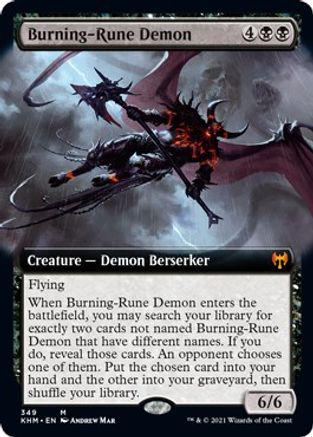 Burning-Rune Demon [Extended Art Foil]