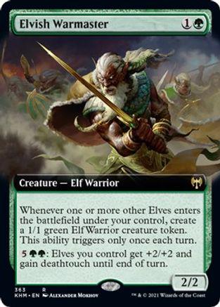 Elvish Warmaster [Extended Art Foil] #363