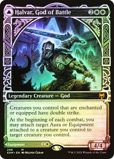 Halvar, God of Battle & Sword of the Realms [Showcase Foil]