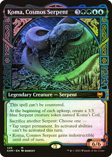 Koma, Cosmos Serpent [Showcase Foil] #326